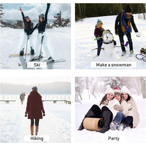 Womens Girls Winter Knit Beanie Hat and Scarf Set Warm Pom Pom Ski Set - Picture 7 of 7